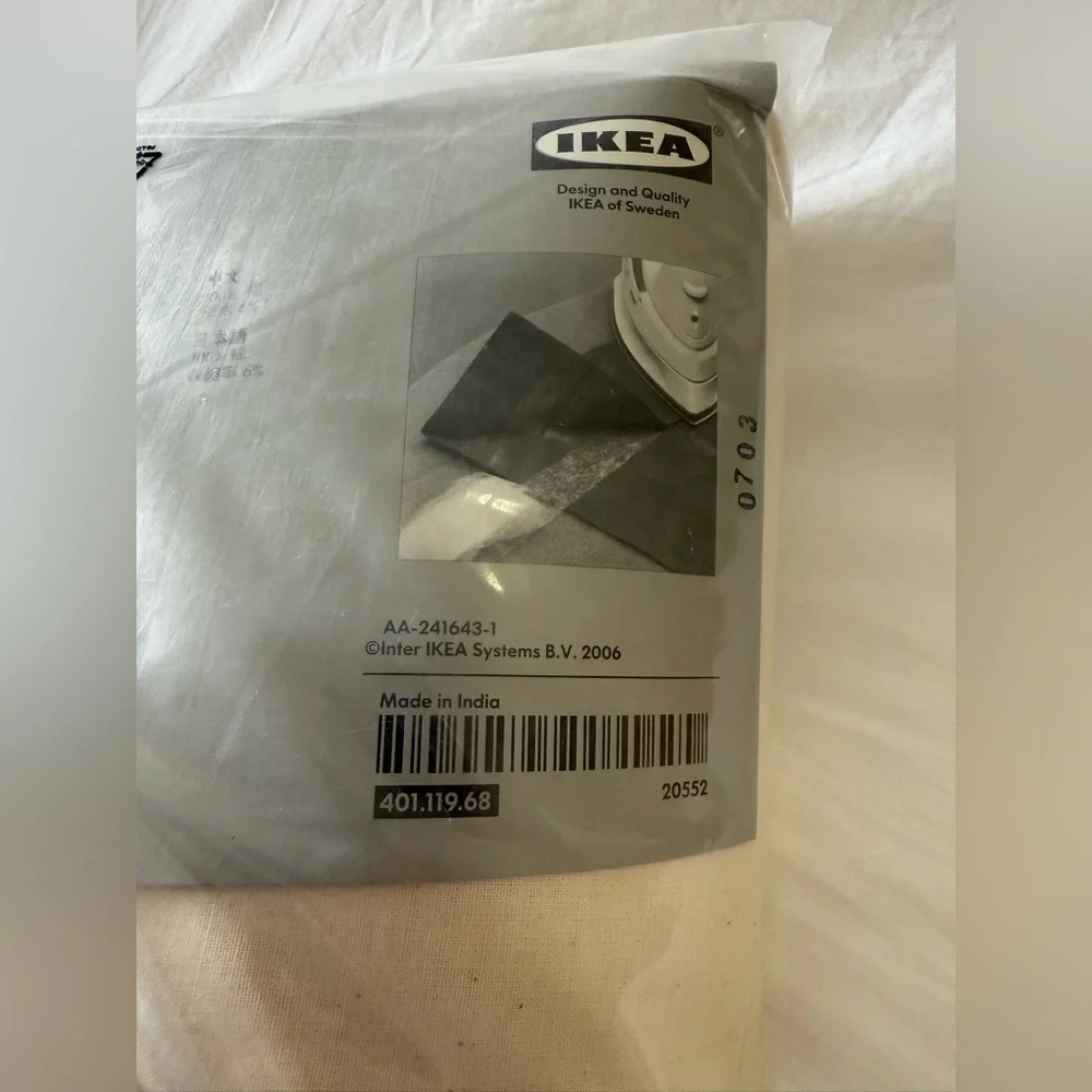 Ikea | Pair Bomull Oatmeal Tab Top Curtains 57” X 98” Tie PullBack NIP Drapes